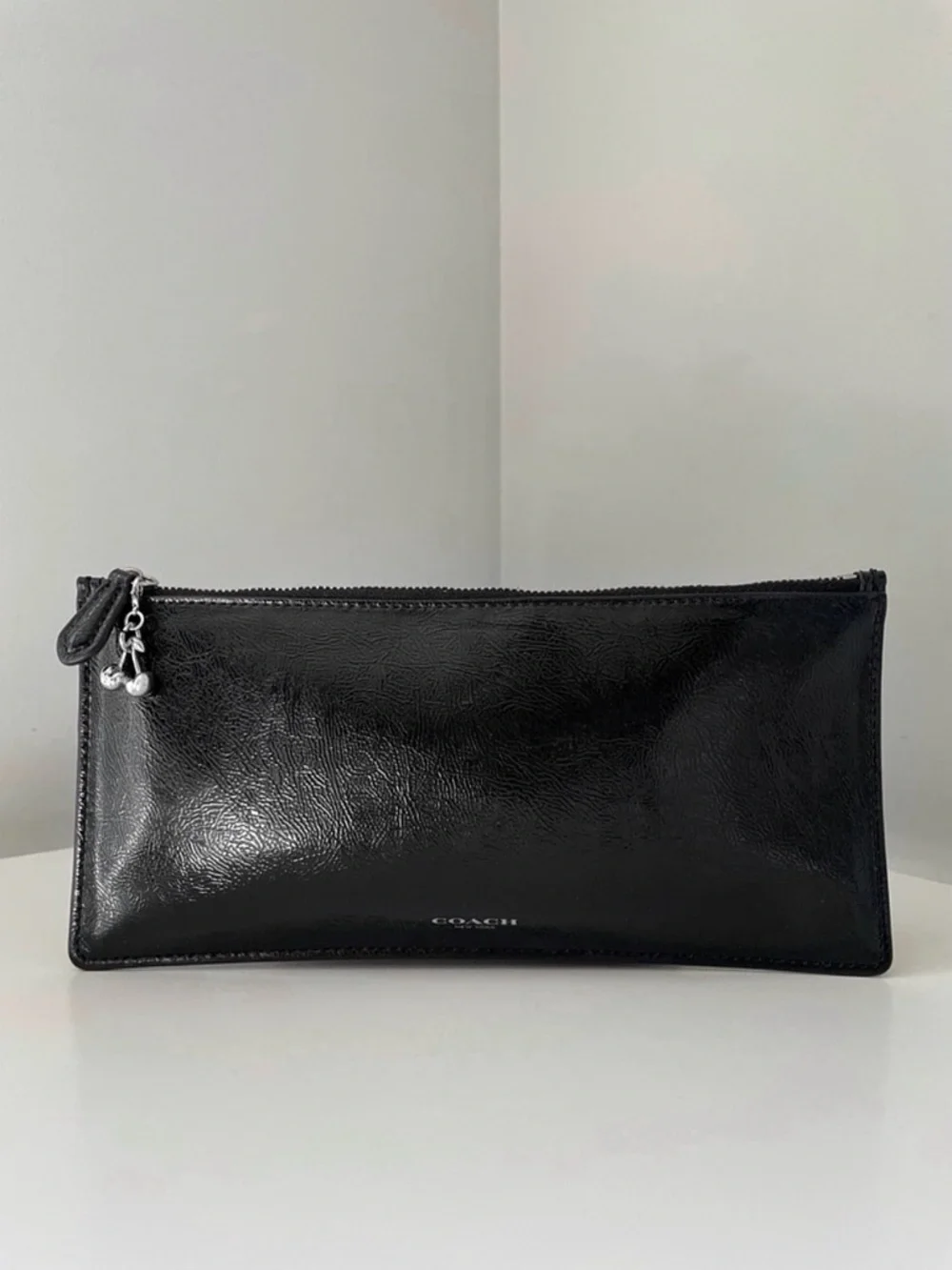 Coach Black Patent Pouch